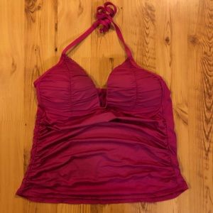 Pink tankini top